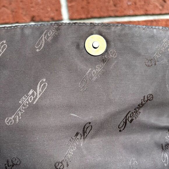 Vintage Fossil Brown Leather Crossbody Bag 75082 - Picture 9 of 10